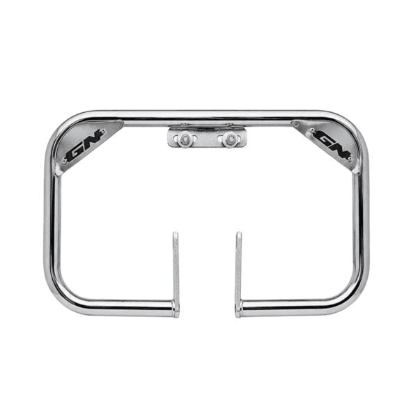 DEFENSA MARIPOSA CROMADA 3D NEGRO SUZUKI GN125