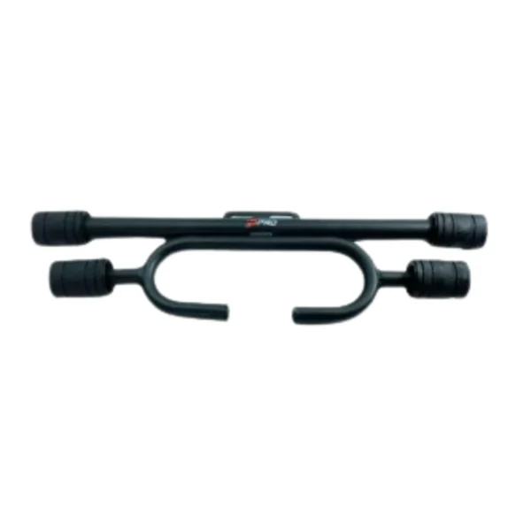 DEFENSA UNIVERSAL TIPO 7 NEGRA DOBLE SLIDER TRACKPRO INOX